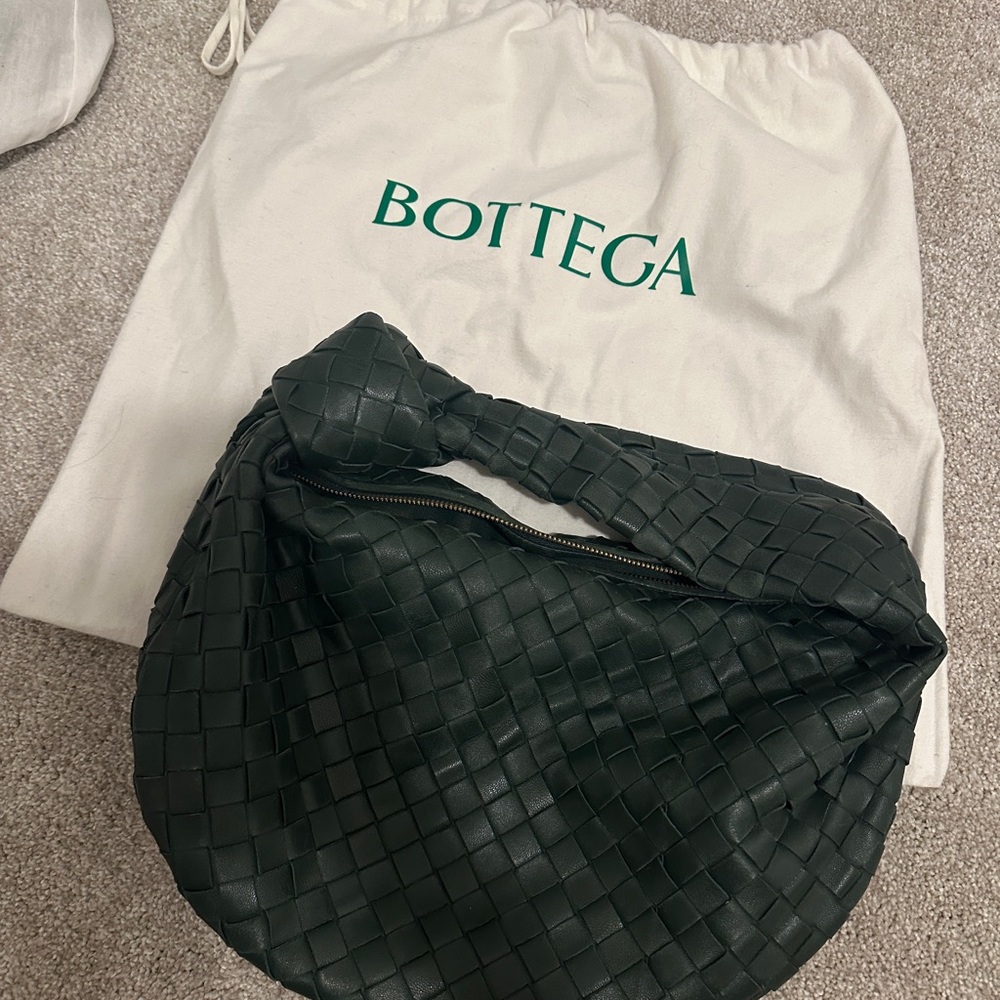 Green Teen Jodie Intrecciato Weave Handbag